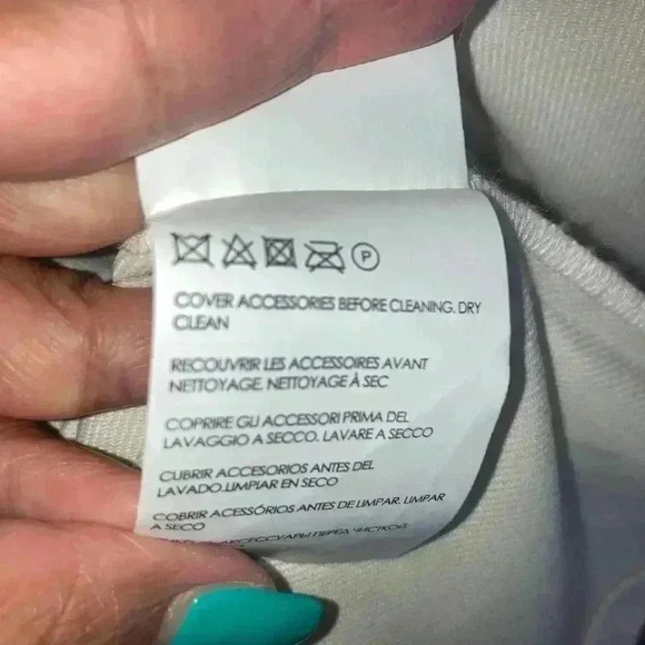 Club Monaco Half Belted Dress Robe Cream - Picture 11 of 15